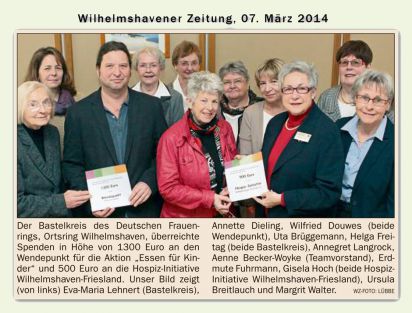 Wilhelmshavener Zeitung vom 07.03.2014